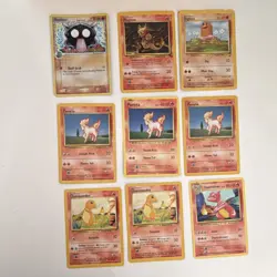 Pokemon TCG Base Set Dragon Frontiers 1995 Vintage 9 CardLot includes Charmander - Image 1