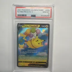 2021 POKEMON CELEBRATIONS #006 FLYING PIKACHU V PSA 10 🔥🔥 - Image 2