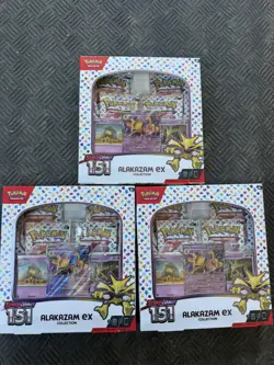 Pokemon TCG Scarlet & Violet 151 Alakazam ex Collection Booster Box New 3 boxes - Image 1
