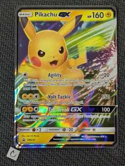 Pikachu GX SM232 - Sun & Moon Black Star Promo Holo Rare Pokemon TCG NM - Image 1