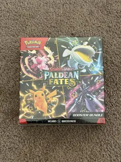 Pokemon TCG Scarlet & Violet Paldean Fates Booster Bundle, 6-Pack, New Sealed - Image 1