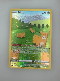 2023 Pokemon Crown Zenith Galarian Gallery Ditto GG22/GG70 NM - Image 1