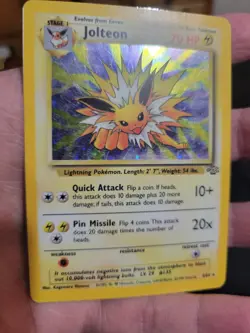 Pokemon TCG Jolteon Jungle 4/64 Holo Unlimited Holo Rare (MP) - Image 2