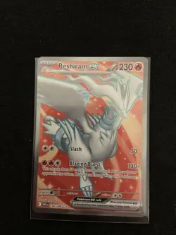 Pokemon TCG White Flare Reshiram EX Full Art Ultra Rare Card 158/086 - Image 1
