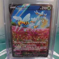 CGC PRISTINE 10 English Pokemon 2022 Astral Radiance - 161/189 Beedrill V - Image 2
