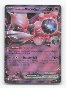 Pokemon TCG - Team Rocket's Mewtwo ex 081/182 NM Double Rare Destined Rivals - Image 1