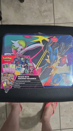 Pokemon TCG Tin Gardevoir Lucario Booster Packs Collectible Multicolor - Image 1