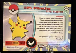 2000 Topps Chrome Pokemon: Pikachu #25 - NM - Image 2