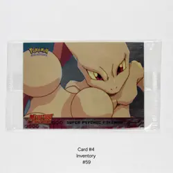 1999 Pokemon Mewtwo Strikes Back Movie Promo Super Psychic Pokemon SEALED Mint☆ - Image 1