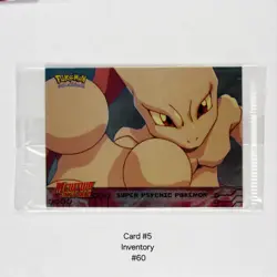1999 Pokemon Mewtwo Strikes Back Movie Promo Super Psychic Pokemon SEALED Mint☆ - Image 1