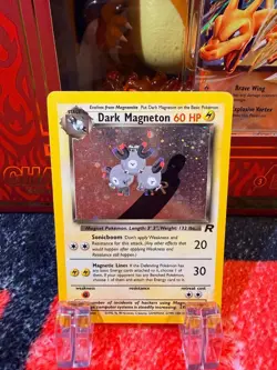 2000 Pokemon Team Rocket Dark magneton Holo 11/82 - LP - Image 1