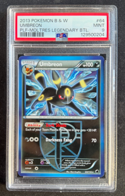 2013 POKEMON B&W PLASMA FREEZE #64 UMBREON PSA 9 - Image 2
