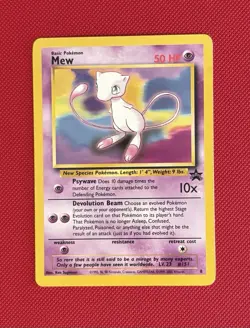Pokemon Mew 8 Wotc Promo Regular 50 HP Basic 2000 Wizards Vintage - Image 1