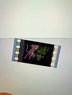 Pokemon Film Cell 35mm Mew spying on team rocket and clones - Image 1