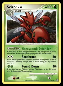 EX-NM Stormfront Scizor Rare 25/100 Pokemon TCG - Image 1