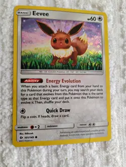 Pokemon Eevee 101/149 Promo Cosmo Holo - Near Mint, some whitening & print lines - Image 1