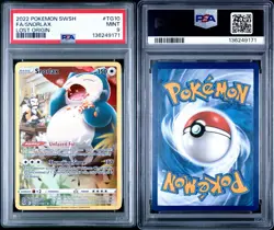 2022 Pokemon TCG Snorlax TG10/TG30 Lost Origin Holo PSA 9 150 HP - Image 3
