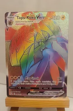 Tapu Koko VMAX 166/163 - Rainbow Secret Rare Battle Styles Pokemon - Image 1