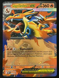 Pokemon TCG Mega Charizard Y ex 030 Promo - Mega Evolutions Promo - Pack Fresh ✅ - Image 1