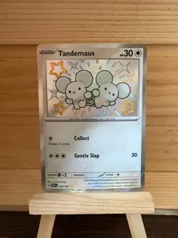 Tandemaus #209/091 Pokemon TCG Scarlet & Violet Paldean Fates Holo Shiny Rare NM - Image 1
