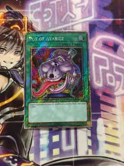 Yugioh Pot of Avarice Platinum Secret Rare RA03 - Image 1