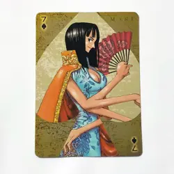 Y565 Nico Robin One Piece Golden HOLO Poker Playing Card Japanese - Image 1