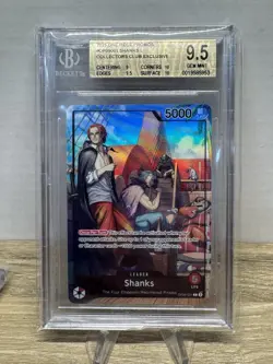 BGS 9.5 Shanks PSA Magazine Exclusive One Piece Leader Alt Art Promo OP09-001 - Image 1