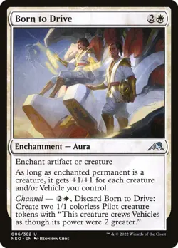 MTG Magic NEO Kamigawa Neon Dynasty - 1x EN NM 006 U Born to Drive - Image 1