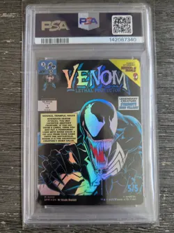 Magic the Gathering Spiderman Eddie Brock PSA 8 - Image 2
