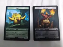 Bird (T0016) Wizard (T0014) Double-Sided Token Final Fantasy Regular MTG X2 - Image 1