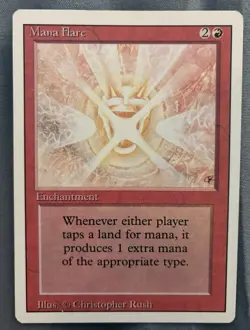 MTG Mana Flare Revised 3rd Edition Regular Rare LP/NM See Pictures - Image 1