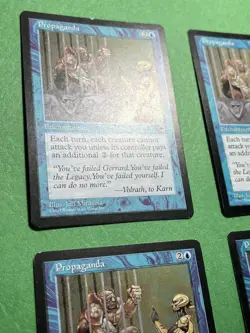 x4 **Propaganda** ~Tempest~ MTG: Magic the Gathering, Light Play (LP) - Image 2