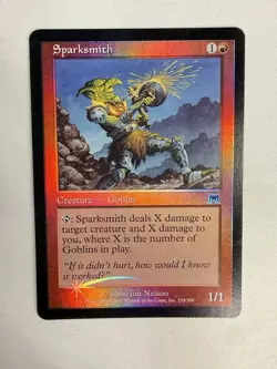 Onslaught MTG FOIL Sparksmith Magic The Gathering - Image 1