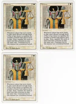 Balance x3 3x 1994 Revised Edition White Rare Sorcery MTG LP AZ1 - Image 1