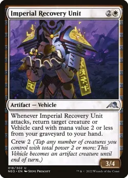 MTG Magic NEO Kamigawa Neon Dynasty - 1x EN NM 018 U Imperial Recovery Unit - Image 1