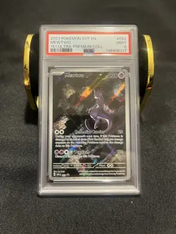 2023 POKEMON SVP EN-SV BLACK STAR PROMO 151 ULTRA-PREMIUM #052 MEWTWO PSA 9 - Image 1