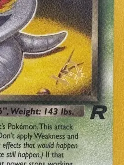 2000 DARK ARBOK W Stamped Pokemon Card Promo - Team Rocket 19/82 WOTC Rare - Image 4