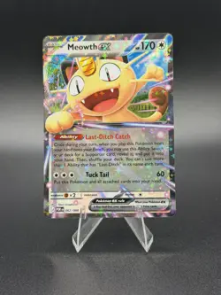 Pokemon TCG Mega Evolution English Perfect Order Meowth EX 62/88 Double Rare. - Image 1