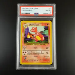 PSA 8 Charmeleon 24/102 Pokemon Base Set 1999 Non Holo Card - Image 1
