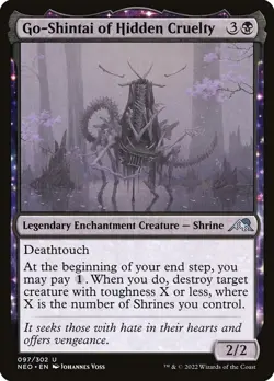 MTG Magic NEO Kamigawa Neon Dynasty - 1x EN NM 097 U Go-Shintai Hidden Cruelty - Image 1
