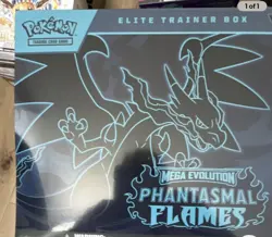 Pokemon TCG Mega Evolution Phantasmal Flames Elite Trainer Box - Image 1