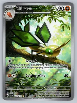 Vibrava 206/191 Illustration Rare Surging Sparks Pokemon NM - Image 1