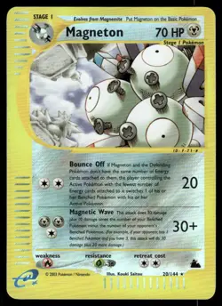 *FRI NIGHT* Magneton 20/144 Reverse Holo Skyridge Rare - Image 1