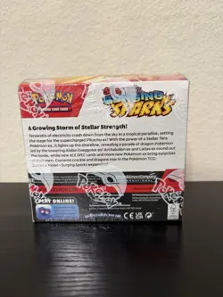 Pokemon TCG Scarlet & Violet Surging Sparks Booster Box SEALED Torn On Top - Image 2
