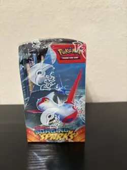 Pokemon TCG Scarlet & Violet Surging Sparks Booster Box SEALED Torn On Top - Image 3