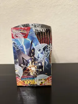 Pokemon TCG Scarlet & Violet Surging Sparks Booster Box SEALED Torn On Top - Image 4