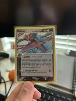 Pokemon TCG Deoxys 3/110 Holon Phantoms Holo Rare 70 HP Energy Loop - Image 2