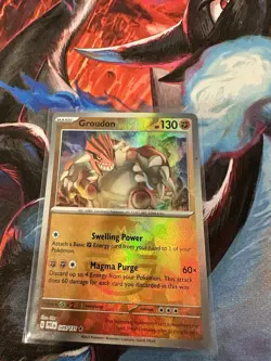 Groudon 049/131 Master Ball Prismatic Evolutions Pokemon TCG NM - Image 1
