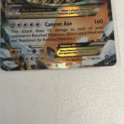 Pokemon TCG M Steelix EX Full Art Ultra Rare Steam Siege 68/114 - Image 3