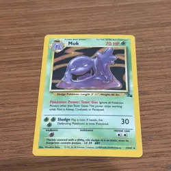 Muk 13/62 - Fossil - Unlimited - Holo Rare - LP - Pokemon WOTC 1999 VINTAGE TCG - Image 1